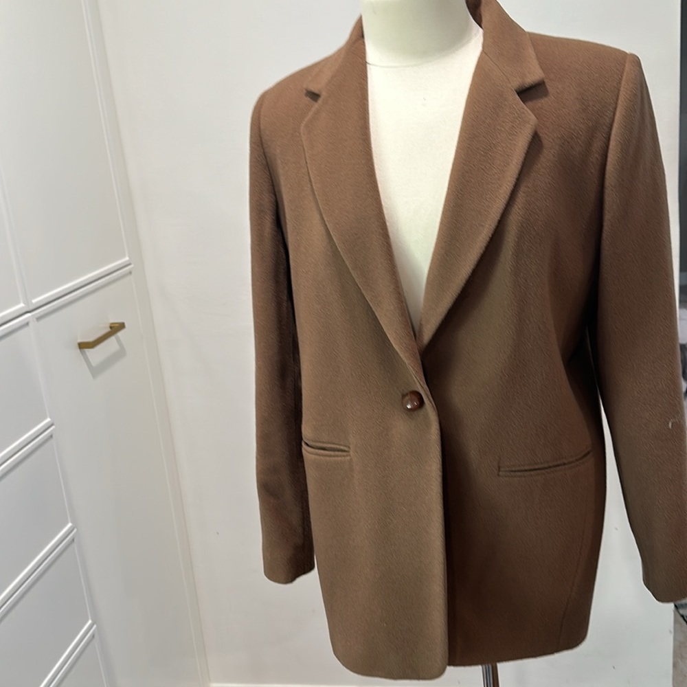 Vintage Oversized blazer, wool blend, 70% wool